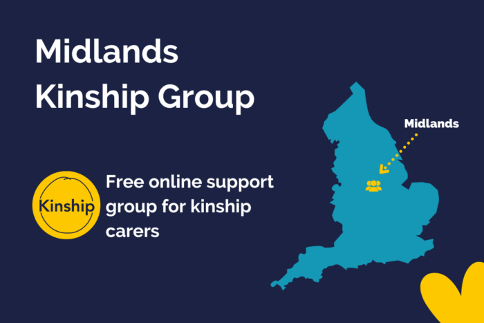 Map showing location of Midlands Kinship Group
